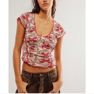 Free People Oh My Baby Tee-shirt, Size Large